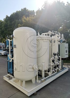 90 ٪ -93 ٪ الطهارة PSA الأكسجين الصناعي ماكينة صنع الغاز المستخدمة في معالجة مياه الصرف الصحي